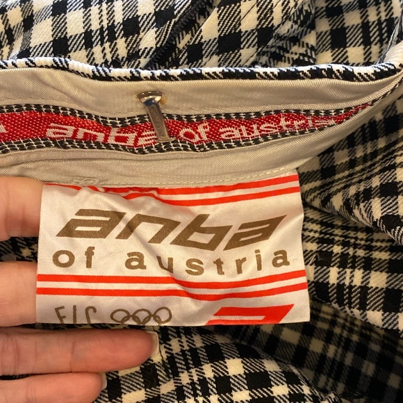 Vintage Anba of Australia Wool Plaid Ski-Pant / Black & White / Size 12 (Small) - Picture 12 of 16